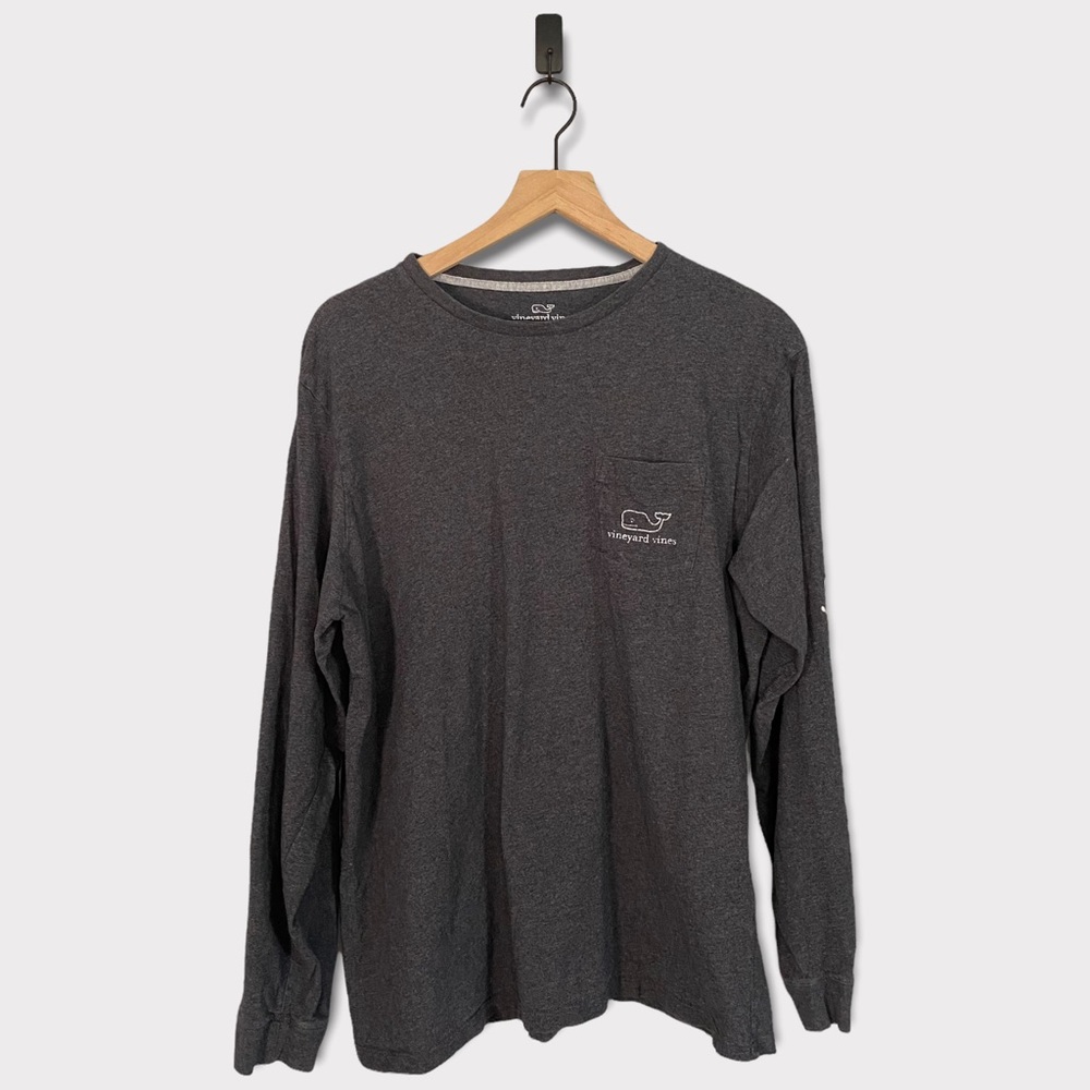 Vineyard Vines Long Sleeve Grey Top